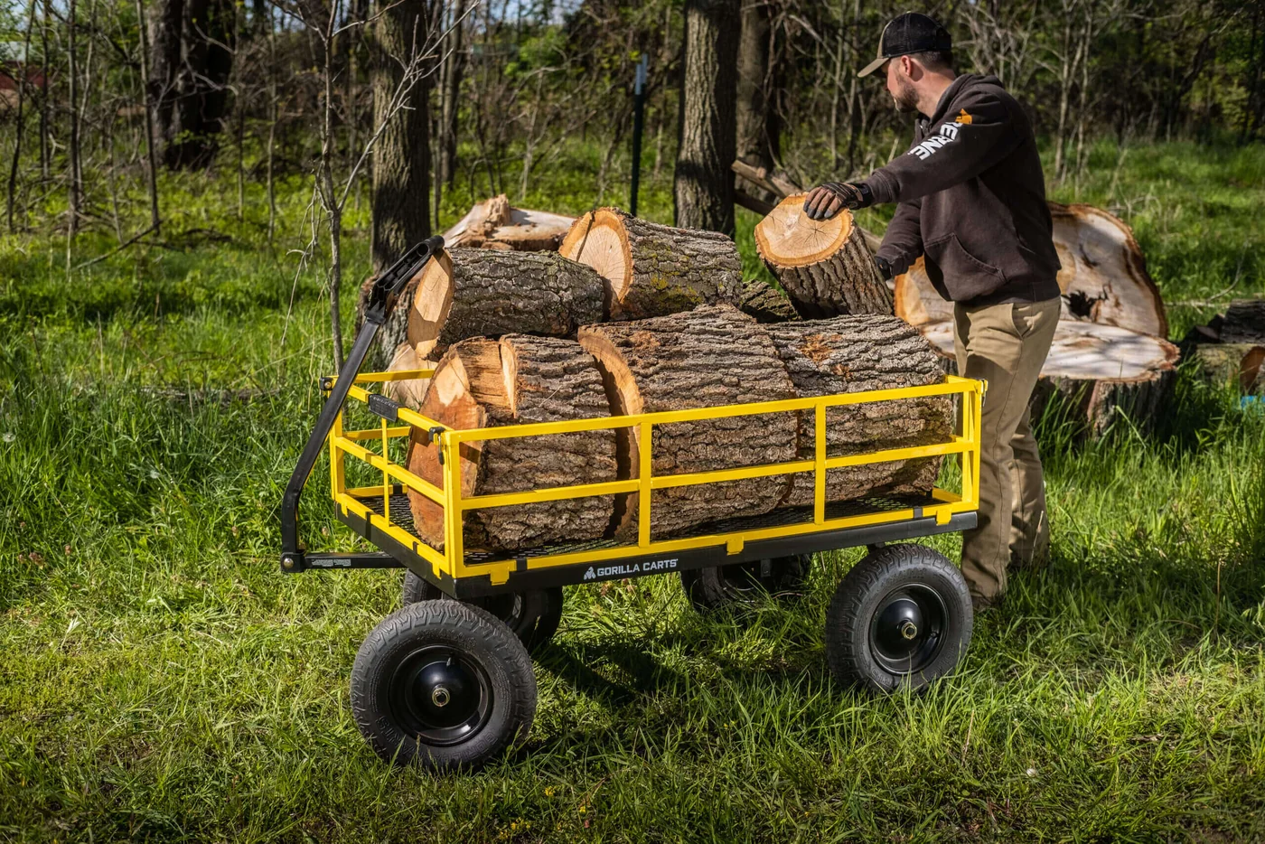 Gorilla GCG-3452 steel utility wagon, product gallery view 4