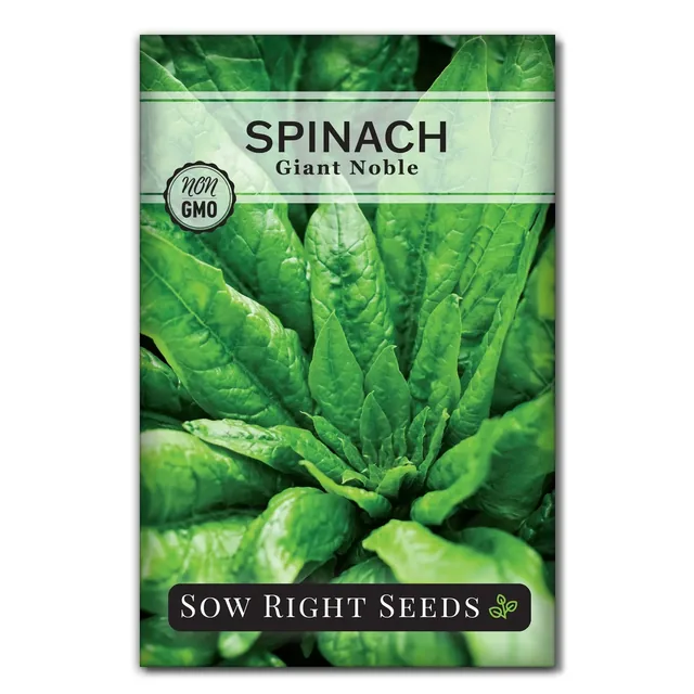 Sow Right Seeds Giant Noble spinach manufacturer product view 1