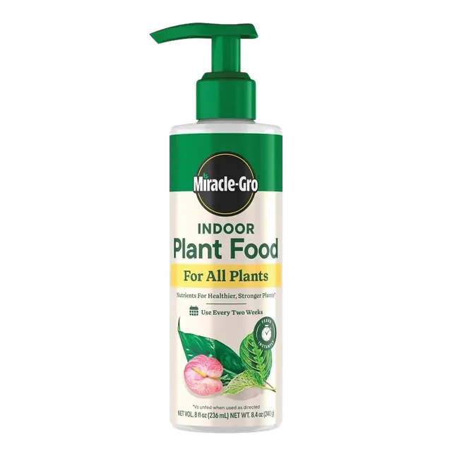 Miracle-Gro Indoor Plant Food, two 8-fl.-oz. bottles, product view 1