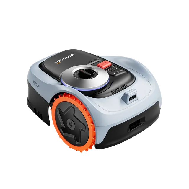 Segway Navimow i206 AWD robot mower, front three-quarter view