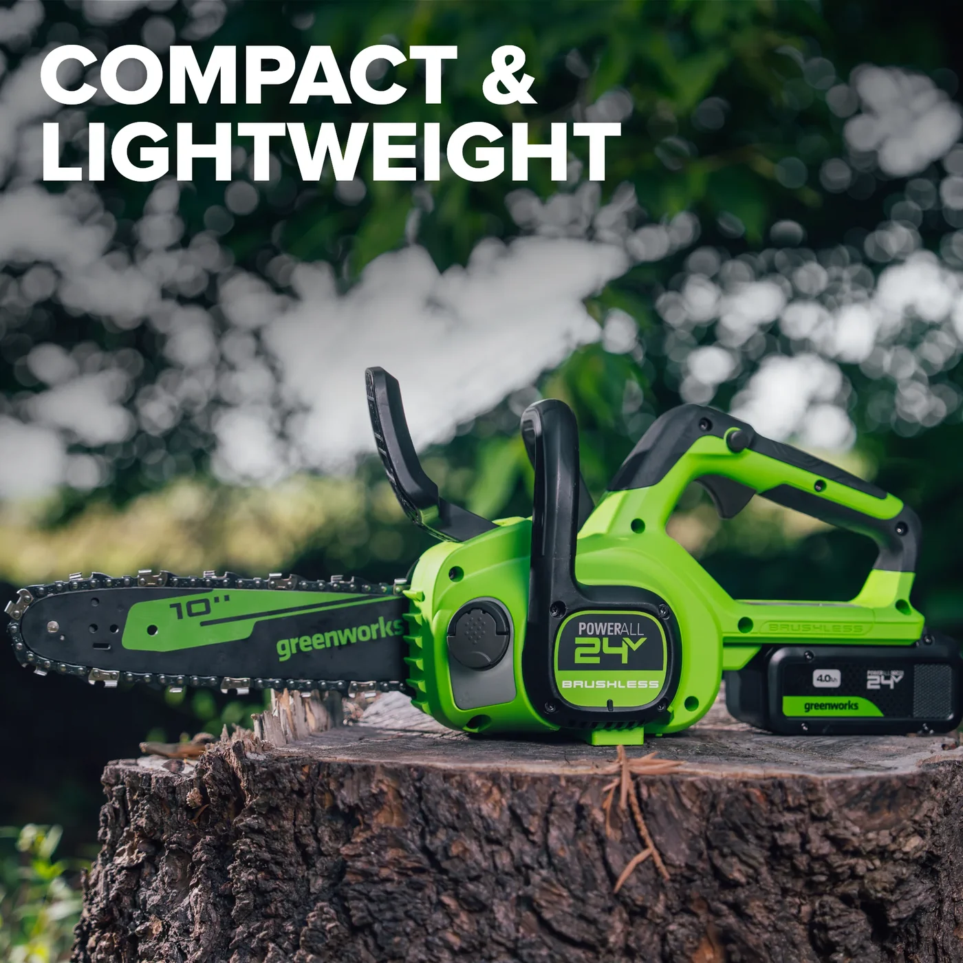 Greenworks CS2532GA2 chainsaw, manufacturer gallery view 4