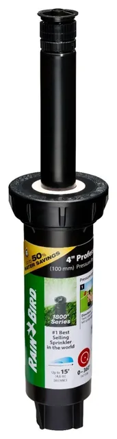 Rain Bird 1804APPRS four-inch spray heads, four-pack, an example of in-ground sprinklers