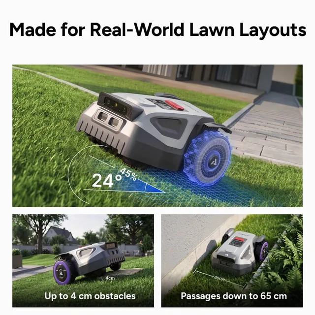ANTHBOT M5 robotic mower with garage, product gallery view 7