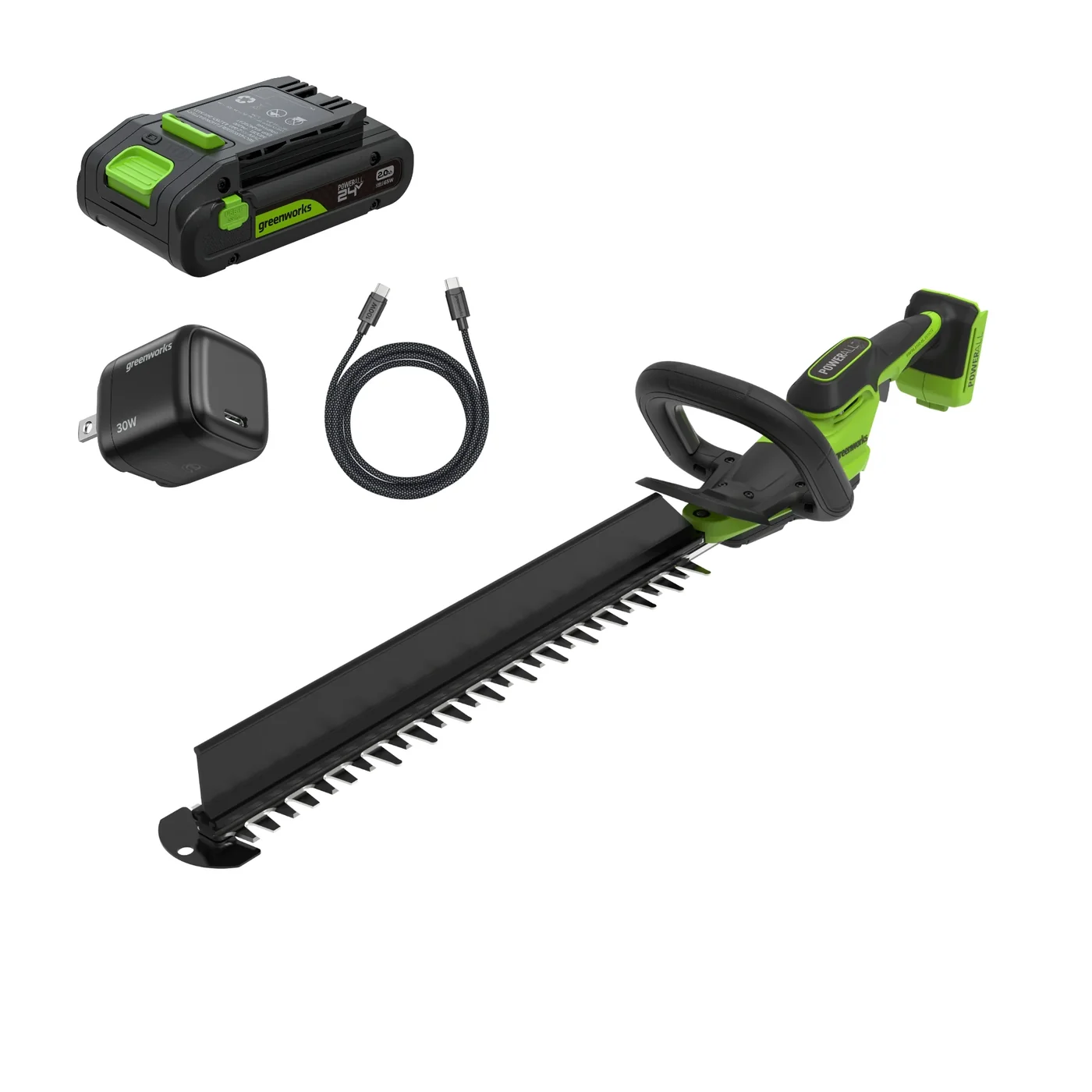 Greenworks HT2002 hedge trimmer, manufacturer gallery view 1