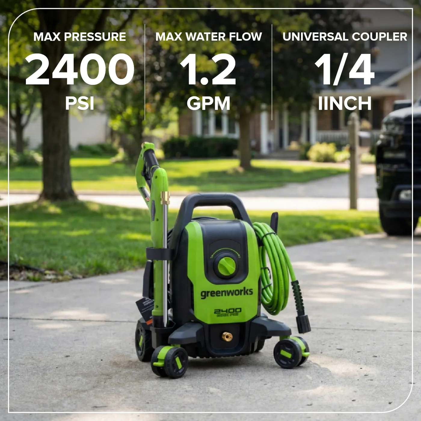 Greenworks GPW2400 pressure washer, manufacturer gallery view 4
